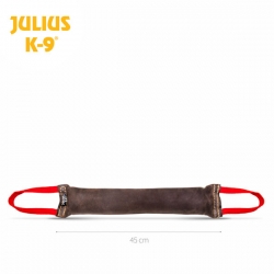 Julius K9 Tug in Pelle con Due Maniglie in Gomma
